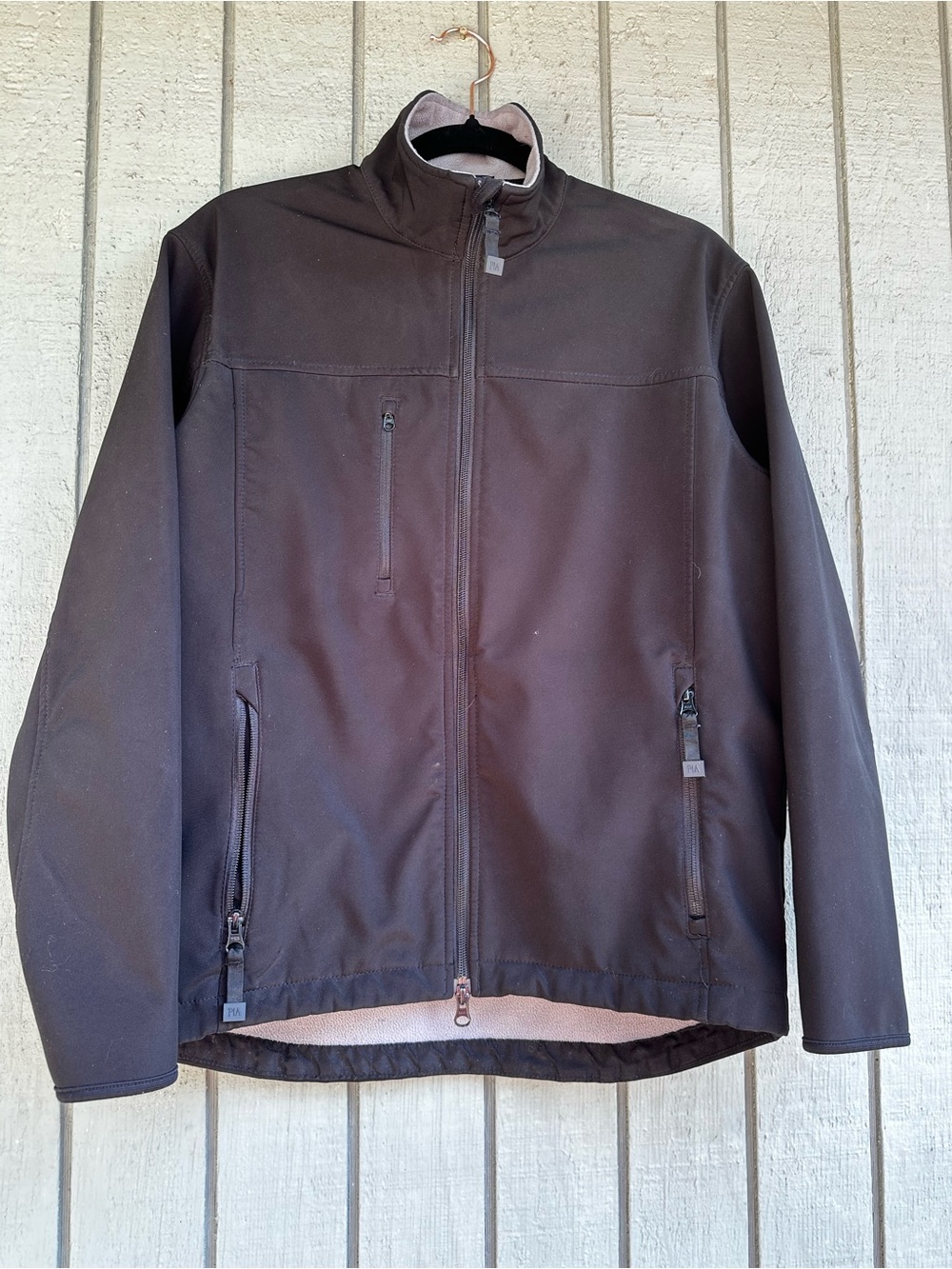Port Authority Black Soft Shell Fleece Lined Full Zip Jacket Women's Small